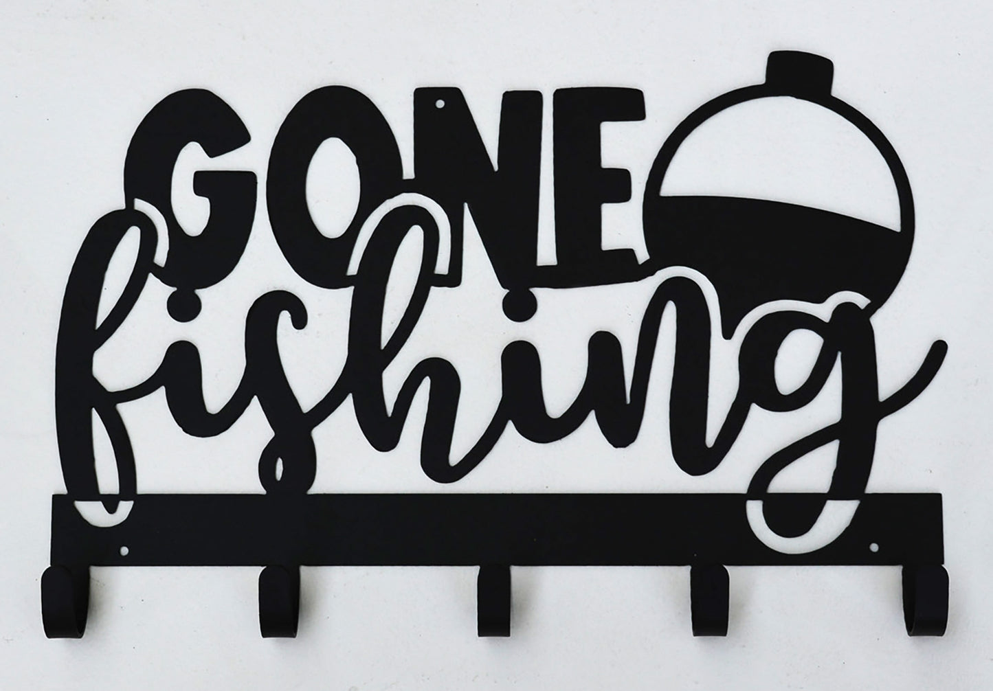 Gone Fishing key/hat/jacket rack