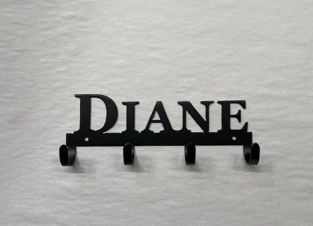 Personalized name hooks (keys, hats and more)