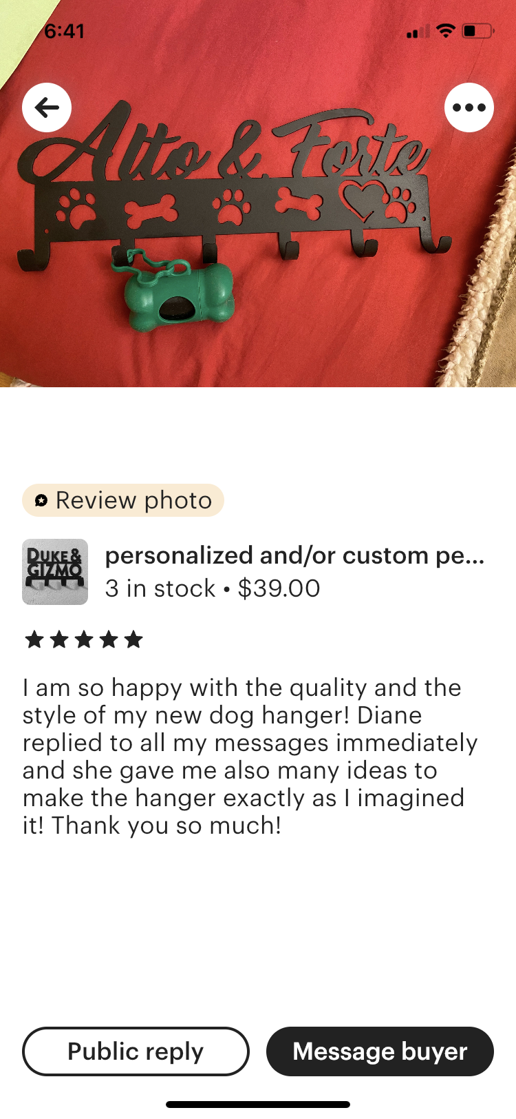 Pet — custom hooks/hangers