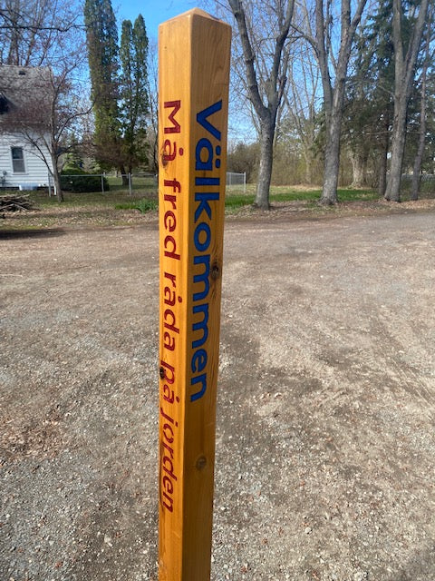 Cedar peace pole