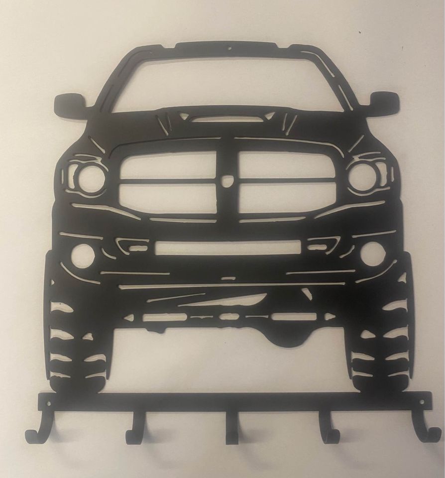 Dodge ram key/hat rack
