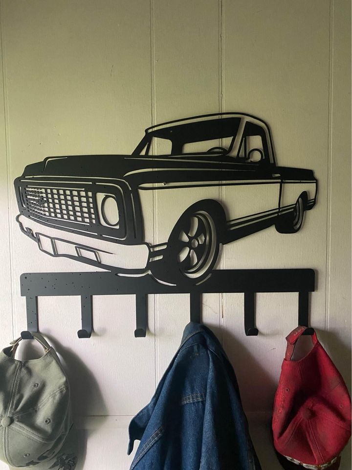 Chevy truck 70's hat/coat rack
