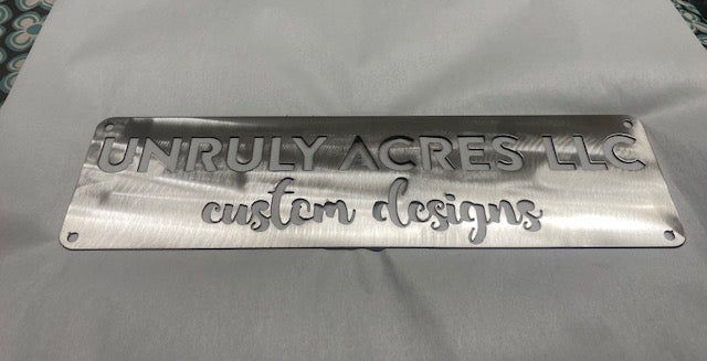 Custom Stainless mud flap decor