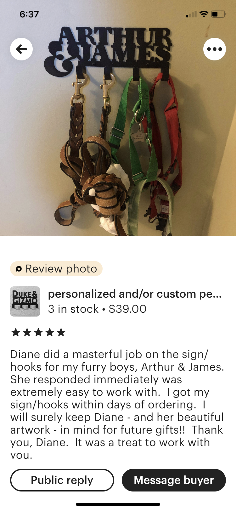 Pet — custom hooks/hangers