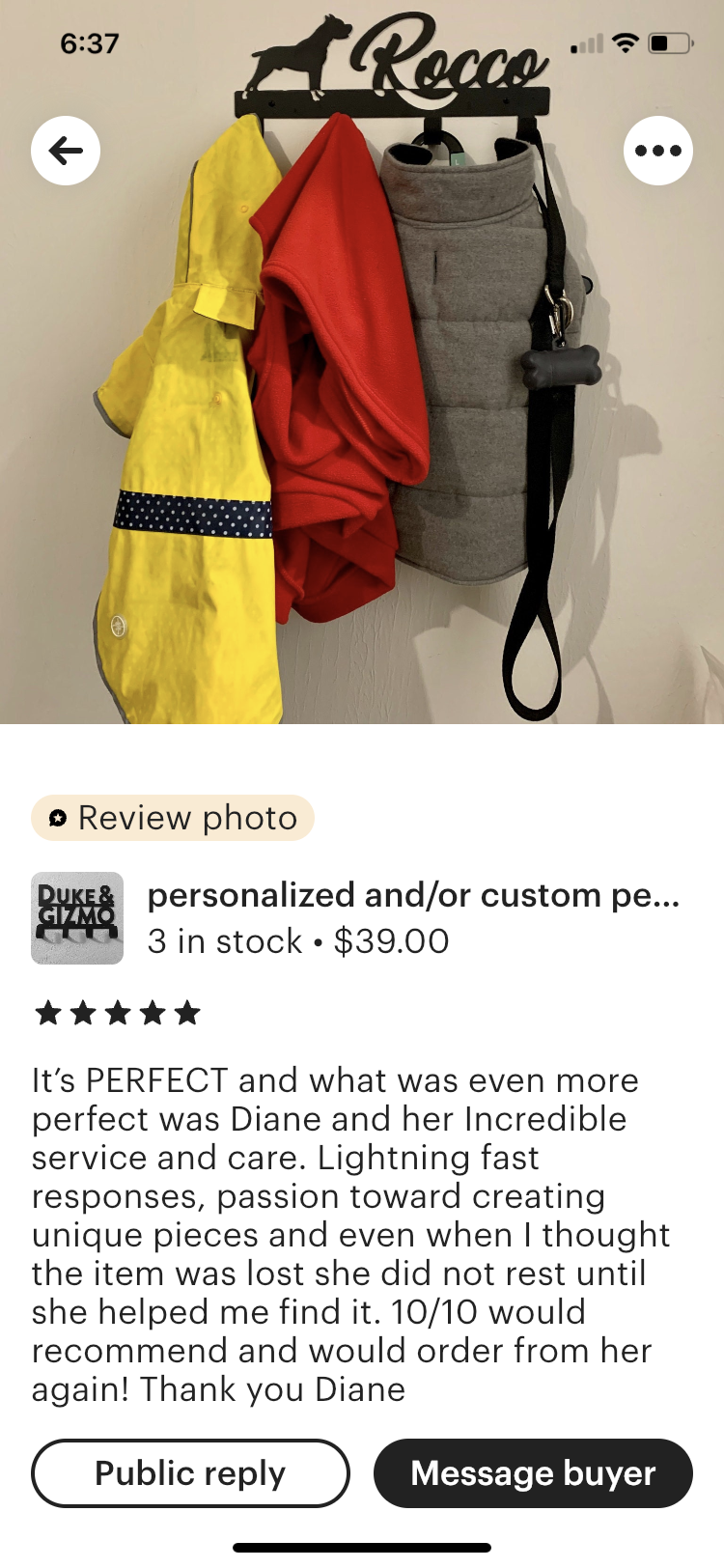 Pet — custom hooks/hangers