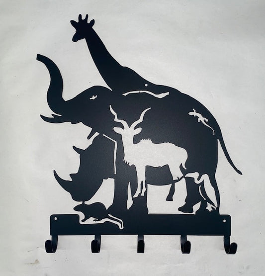African Wildlife Collage Key or Clothing rack