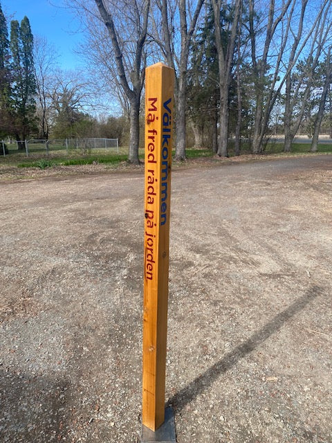 Cedar peace pole