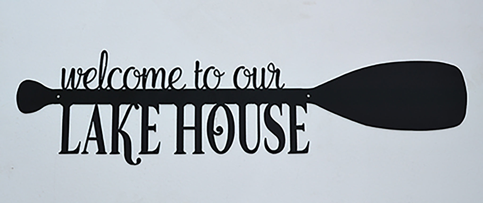 GAWEKIQE Federa Cuscino Decorativa 'Welcome To Our Lake House' – Cotone E Lino, 45x45 Cm (Solo Federa)