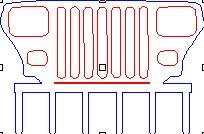 Jeep square lights
