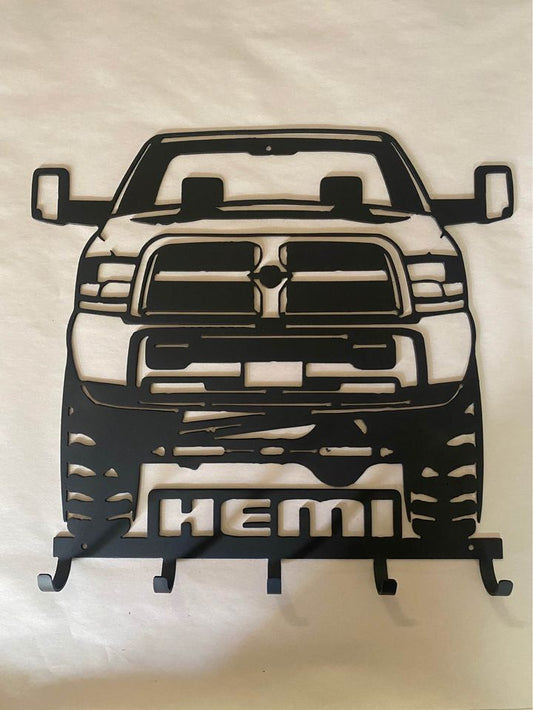 Dodge ram Hemi key/hat rack