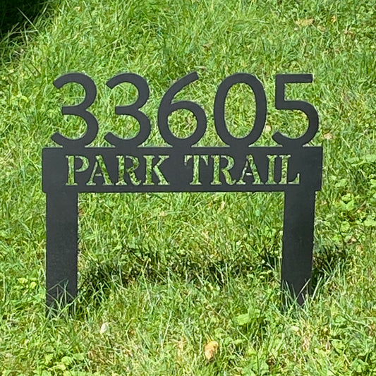Address Sign (with stakes)
